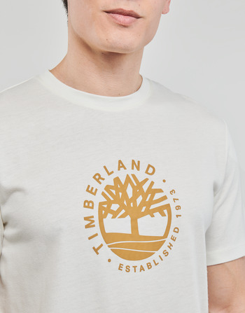 Timberland SS Refibra Logo Graphic Tee Regular Valkoinen