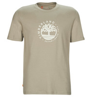 vaatteet Miehet Lyhythihainen t-paita Timberland SS Refibra Logo Graphic Tee Regular Beige