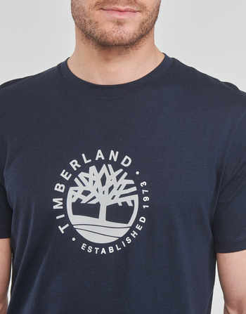 Timberland SS Refibra Logo Graphic Tee Regular Musta