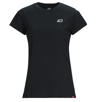 vaatteet Naiset Lyhythihainen t-paita New Balance WT23600-BK Musta