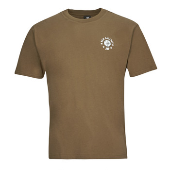 vaatteet Miehet Lyhythihainen t-paita New Balance MT33582-DHE Ruskea