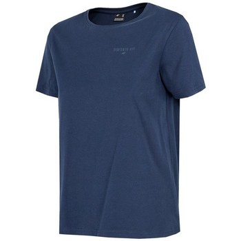 vaatteet Naiset Lyhythihainen t-paita 4F TSD028 Laivastonsininen