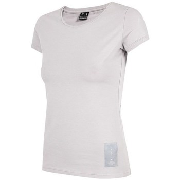 vaatteet Naiset Lyhythihainen t-paita 4F TSD020 Valkoinen
