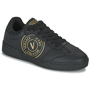 kengät Miehet Matalavartiset tennarit Versace Jeans Couture 74YA3SD1 Musta / Kulta