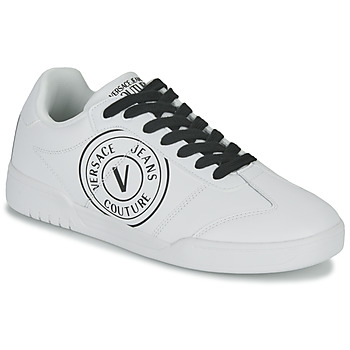 kengät Miehet Matalavartiset tennarit Versace Jeans Couture 74YA3SD1 Valkoinen / Musta