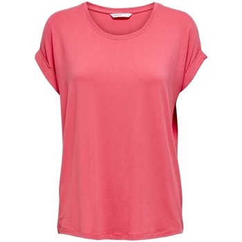 Only Noos Top Moster S/S - Tea Rose Vaaleanpunainen
