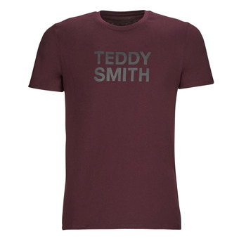 vaatteet Miehet Lyhythihainen t-paita Teddy Smith TICLASS Viininpunainen