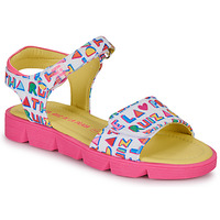 kengät Tytöt Sandaalit ja avokkaat Agatha Ruiz de la Prada SMILEN Valkoinen / Vaaleanpunainen