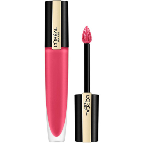 kauneus Naiset Huulipunat L'oréal Signature Matte Liquid Lipstick - 128 I Decide Vaaleanpunainen