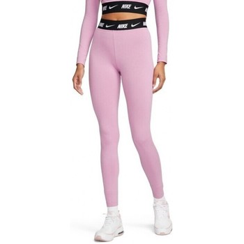 vaatteet Naiset Legginsit Nike Sportswear Club High-Waisted Leggings Vaaleanpunainen
