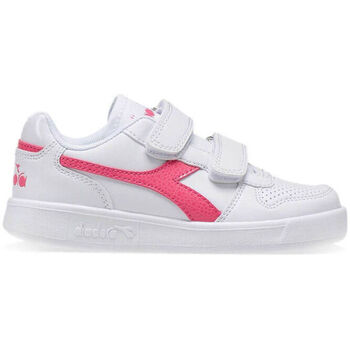 kengät Lapset Tennarit Diadora PLAYGROUND PS GIRL C2322 White/Hot pink Vaaleanpunainen