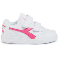 kengät Lapset Tennarit Diadora 101.175783 01 C2322 White/Hot pink Vaaleanpunainen