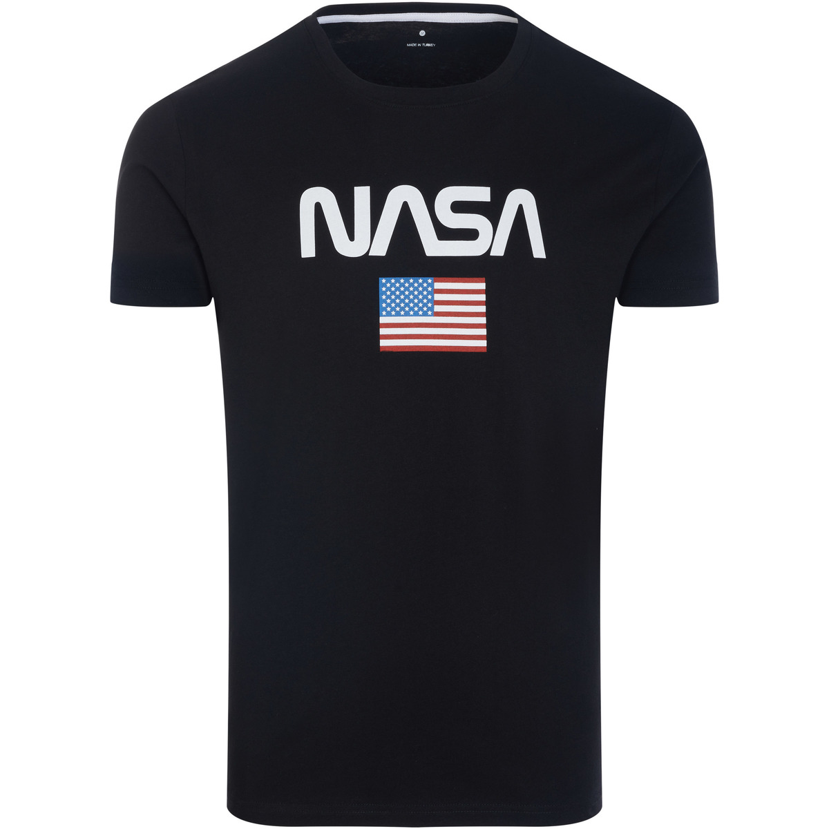 vaatteet Miehet Lyhythihainen t-paita Nasa NASA40T Musta