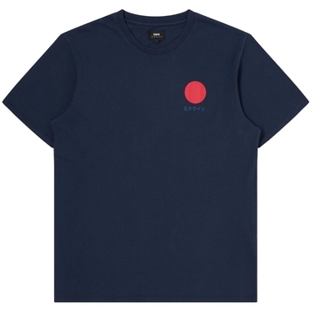 vaatteet Miehet T-paidat & Poolot Edwin Japanese Sun T-Shirt - Navy Blazer Sininen