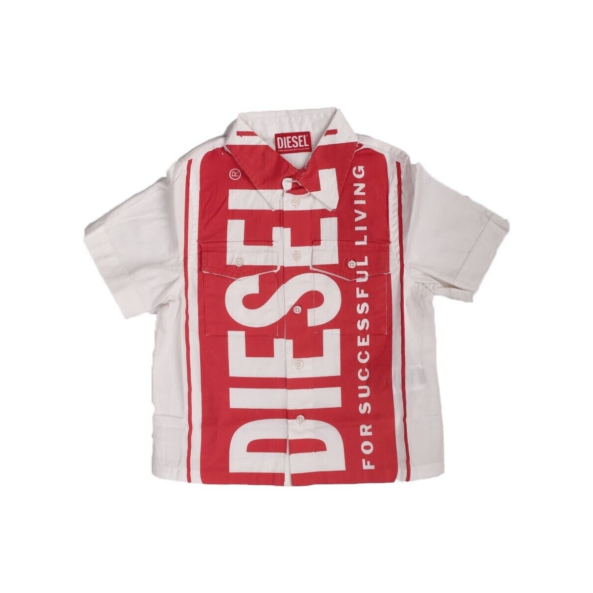 vaatteet Pojat Lyhythihainen t-paita Diesel J01137 Valkoinen