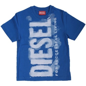 vaatteet Pojat Lyhythihainen t-paita Diesel J01131 Sininen