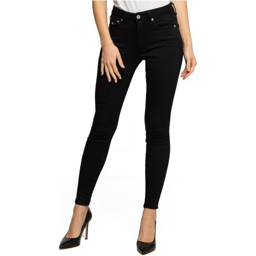 vaatteet Naiset Slim-farkut Tommy Jeans DW0DW15509 Musta