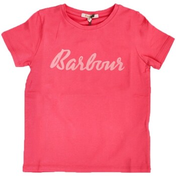 vaatteet Tytöt Lyhythihainen t-paita Barbour GTS0081 Vaaleanpunainen