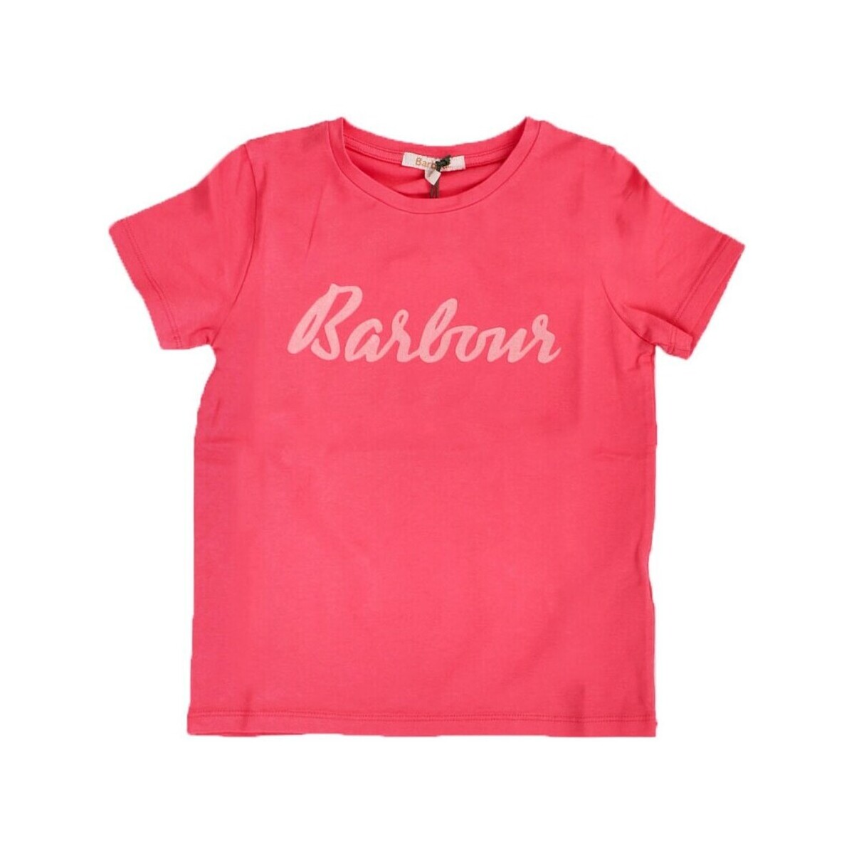 vaatteet Tytöt Lyhythihainen t-paita Barbour GTS0081 Vaaleanpunainen