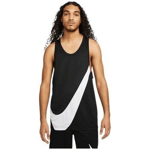 vaatteet Miehet T-paidat & Poolot Nike CROSSOVER JERSEY Musta