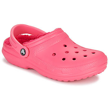 kengät Naiset Puukengät Crocs Classic Lined Clog Sinivihreä / Vaaleanpunainen