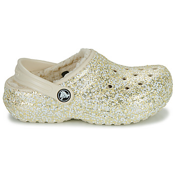 Crocs Classic Lined Glitter Clog K Beige / Kulta