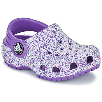 kengät Tytöt Puukengät Crocs Classic Glitter Clog T Violetti