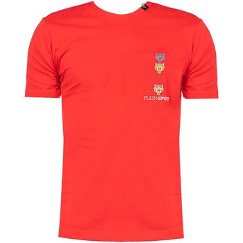 vaatteet Miehet Lyhythihainen t-paita Philipp Plein Sport TIPS1135 Punainen