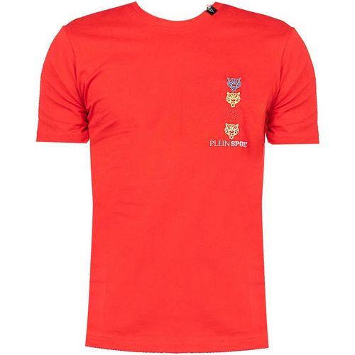 vaatteet Miehet Lyhythihainen t-paita Philipp Plein Sport TIPS1135 Punainen