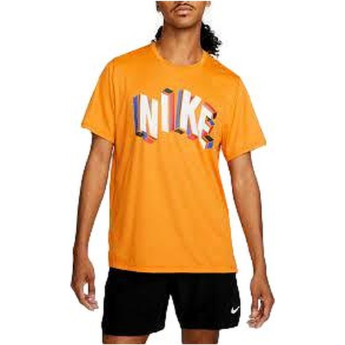 vaatteet Miehet Lyhythihainen t-paita Nike CAMISETA HOMBRE  Pro Dri-FIT DM6666 Oranssi
