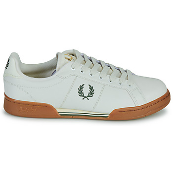 Fred Perry B722 LEATHER Valkoinen / Ruskea