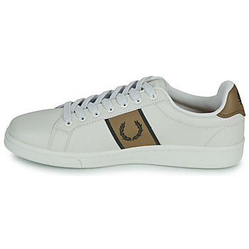 Fred Perry B721 LEATHER Beige / Ruskea