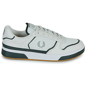 Fred Perry B300 LEATHER/MESH Valkoinen / Musta