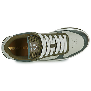 Fred Perry B300 TEXTURED LEATHER / BRANDED Beige / Musta