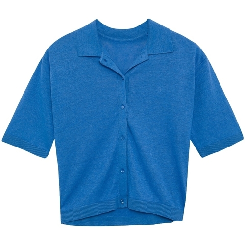 vaatteet Naiset Topit / Puserot Ecoalf Juniperalf Shirt - French Blue Sininen