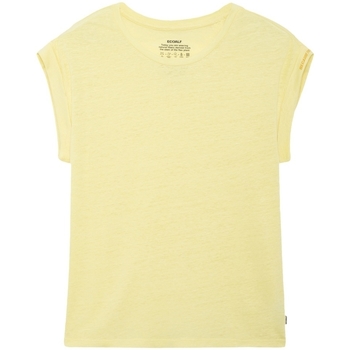 vaatteet Naiset Svetari Ecoalf Aveiroalf T-Shirt - Lemonade Keltainen