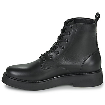 Tommy Jeans TJW LACE UP FLAT BOOT Musta
