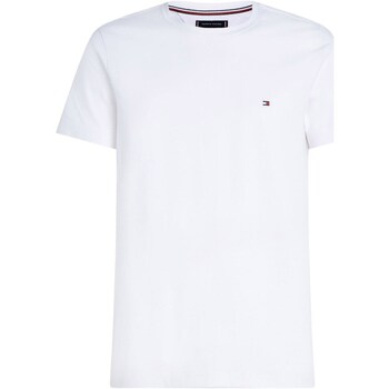 vaatteet Miehet Lyhythihainen t-paita Tommy Hilfiger MW0MW27539 Valkoinen