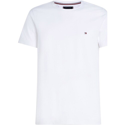 vaatteet Miehet Lyhythihainen t-paita Tommy Hilfiger MW0MW27539 Valkoinen
