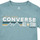 vaatteet Pojat Lyhythihainen t-paita Converse WORDMARKCHESTSTRIPE Sininen