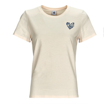 vaatteet Naiset Lyhythihainen t-paita Petit Bateau MC COL ROND Beige