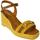 kengät Naiset Sandaalit ja avokkaat Casteller  Keltainen
