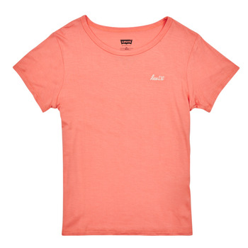 vaatteet Tytöt Lyhythihainen t-paita Levi's LVG HER FAVORITE TEE Vaaleanpunainen
