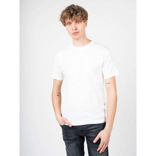 vaatteet Miehet Lyhythihainen t-paita Pepe jeans PM503657 Valkoinen
