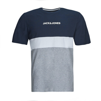 vaatteet Miehet Lyhythihainen t-paita Jack & Jones JJEREID BLOCKING TEE SS Monivärinen