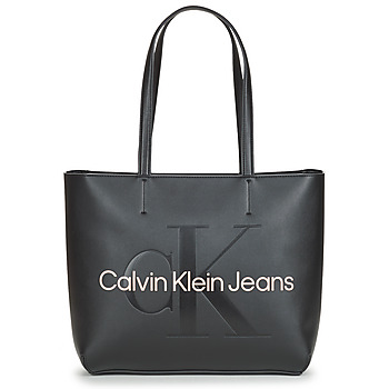 laukut Naiset Ostoslaukut Calvin Klein Jeans SCULPTED SHOPPER29 MONO Musta