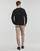 vaatteet Miehet Neulepusero Calvin Klein Jeans BADGE EASY SWEATER Musta