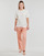 vaatteet Naiset pyjamat / yöpaidat Calvin Klein Jeans SLEEP SET Beige / Vaaleanpunainen