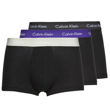 Alusvaatteet Miehet Bokserit Calvin Klein Jeans LOW RISE TRUNK X3 Musta