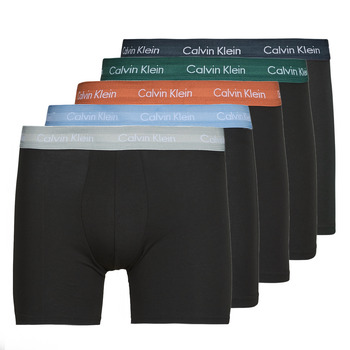 Alusvaatteet Miehet Bokserit Calvin Klein Jeans BOXER BRIEF X5 Musta